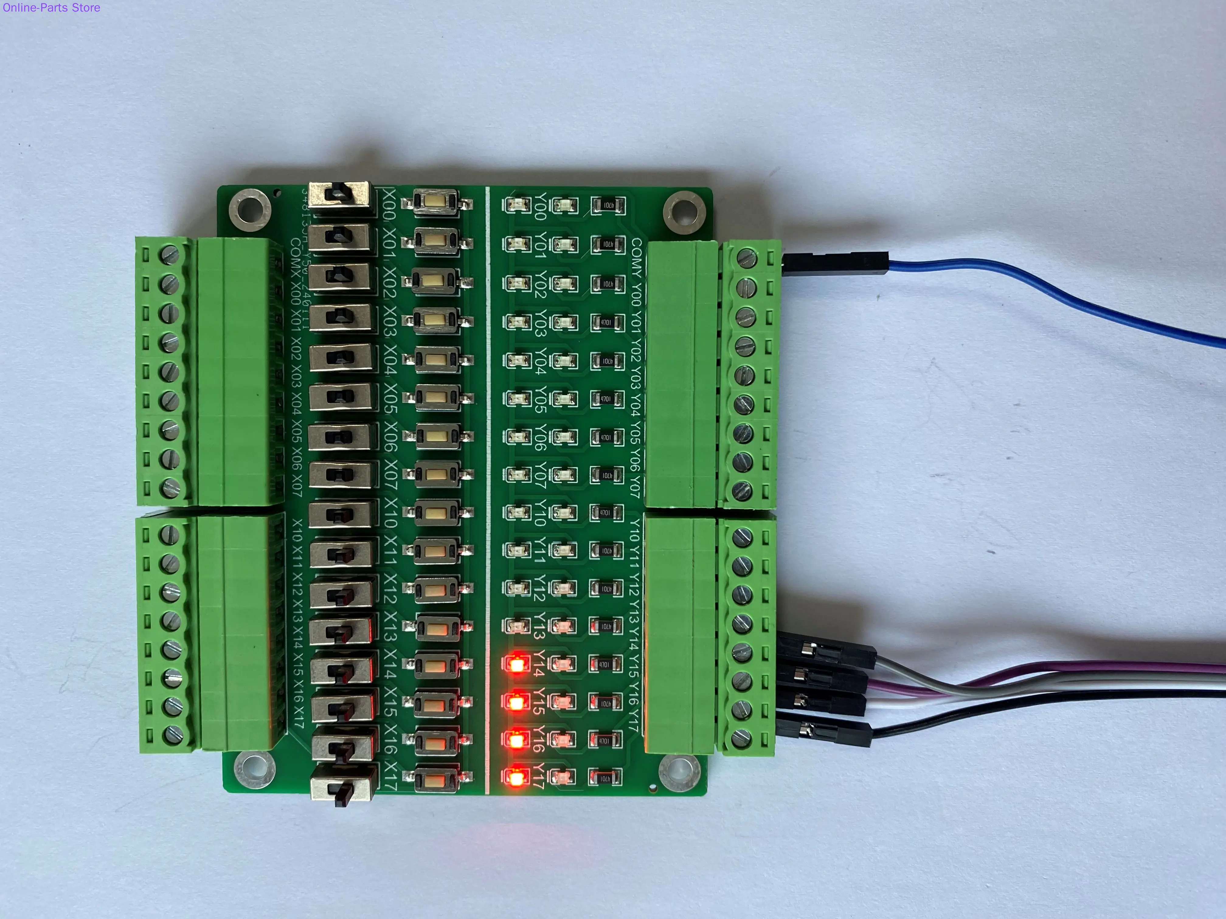 Imagem -03 - Switch Learning Module 16 Input And Output Test Board Button Toggle Switch Plc Depuração Simulação Board