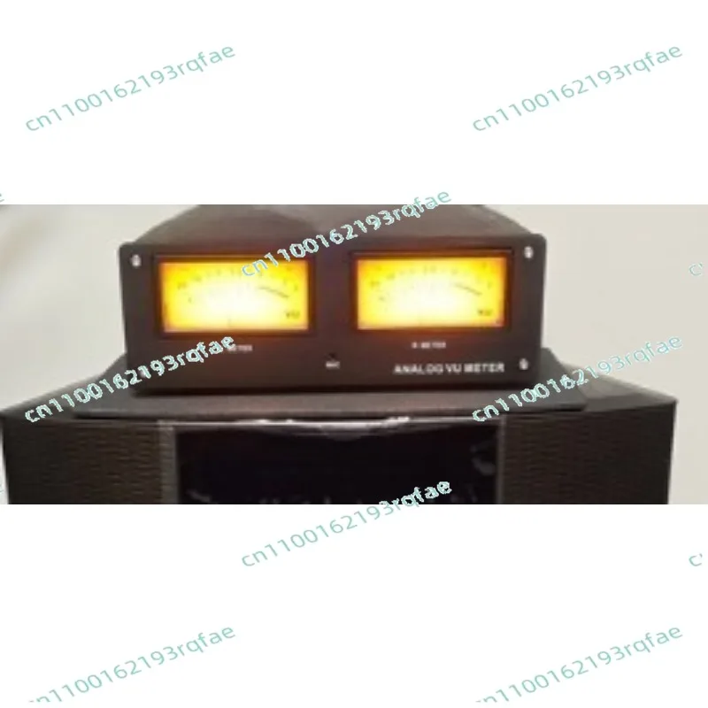 LED Warm Backlight Wiring Free MIC-73 Voice Controlled Square VU Meter Head Level Meter Finished Machine Aluminum Alloy Panel