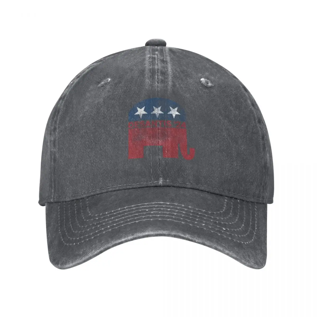 Ron Desantis 2024 For President Republican Elephant Vintage Election Sign Baseball Cap Golf Designer Man Women's