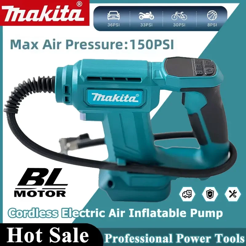 

Makita Cordless 2 In 1 Air Pump Portable Car Tire Inflator Air Compressor Automatic Inflatable Pump Electric For 18V Battery