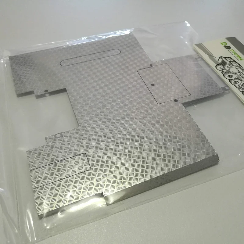 1 Item Simulatie Metaal Zilver Grote Skid Plate voor 1/14 Tamiya RC Truck Auto Voor scania 770s R620 R470 Voor man