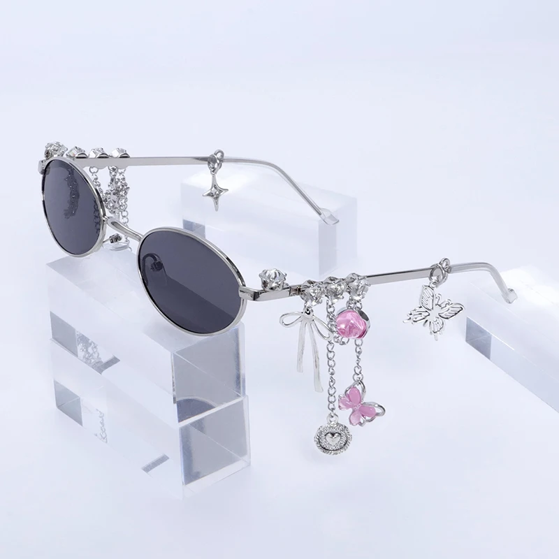 Women's Personalized Diamond Small Frame Eyeglasses