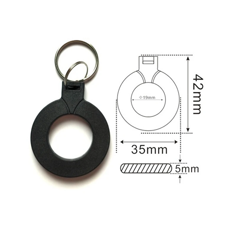Llave de proximidad de 10 piezas, copia regrabable y grabable, duplicada, etiqueta RFID, EM4100, 125Khz, Color negro duradero, T5577, EM4305