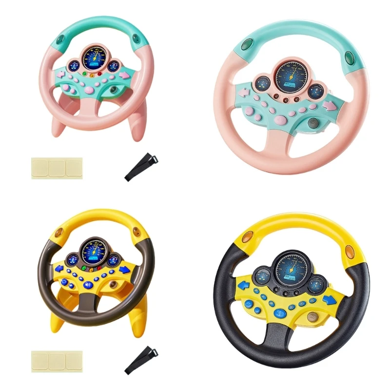 

Steering Wheel Musical Toy for Toddler Interaction Car Simulated Toy Baby Child Driving Experience Education Toy