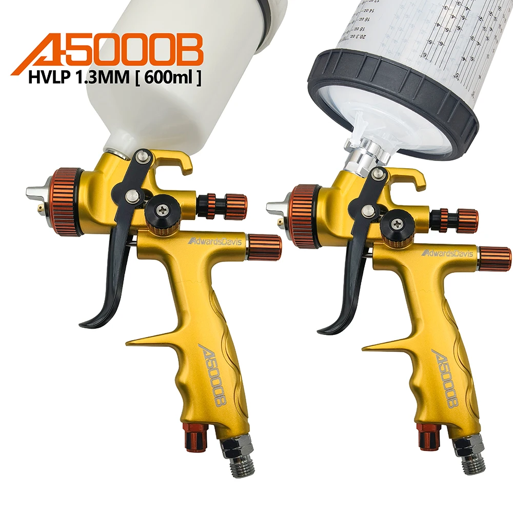 

HVLP 1.3mm High Atomization Pneumatic Spray Gun Car Furniture Leather Repair UV Paint Varnish Varnish Varnish Primer Spray Tools