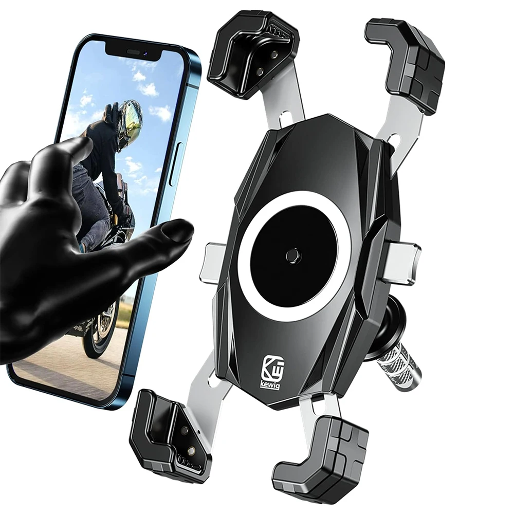 

Крепление для телефона на выносе вилки мотоцикла 1S, автоматическая блокировка и выпуск, подходит для выноса вилки диаметром 12-25,4 мм для 4,0-6,9 дюйма