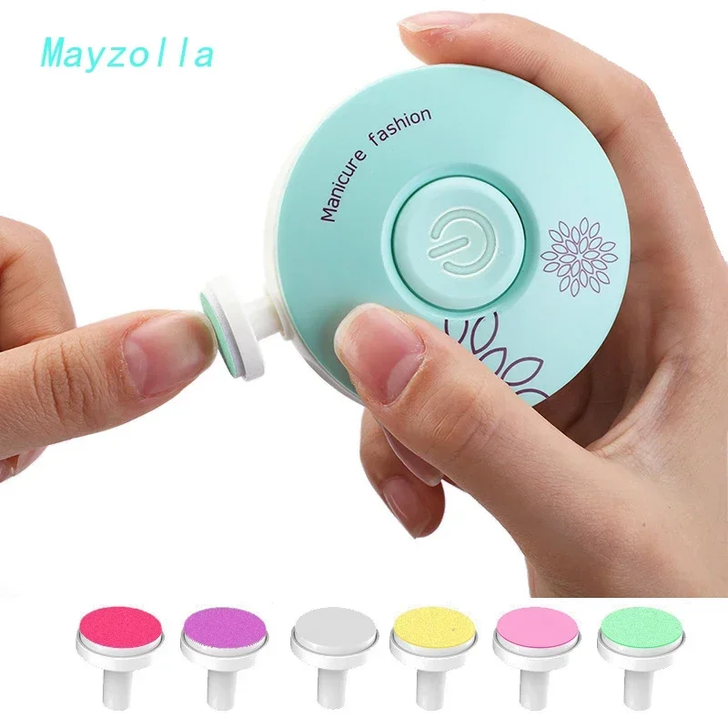 Electric Baby Nail Trimmer Kid Nail Polisher Tool Infant Manicure Scissors Baby Hygiene Kit Baby Nail Clipper Cutter For Newborn