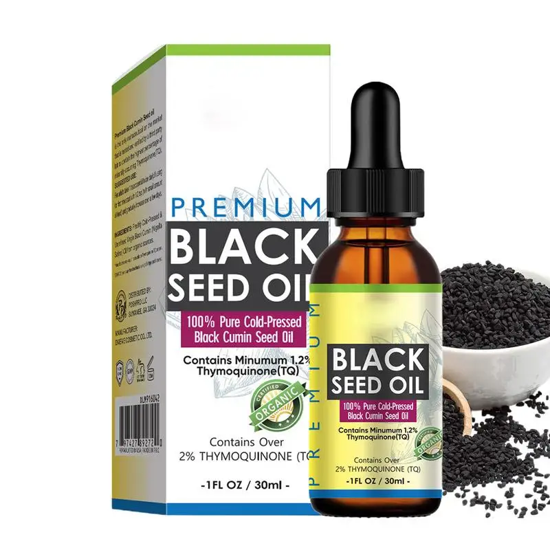 Aceite de comino negro Natural para masaje corporal, comino negro, líquido prensado en frío, 1 piezas, 30ml