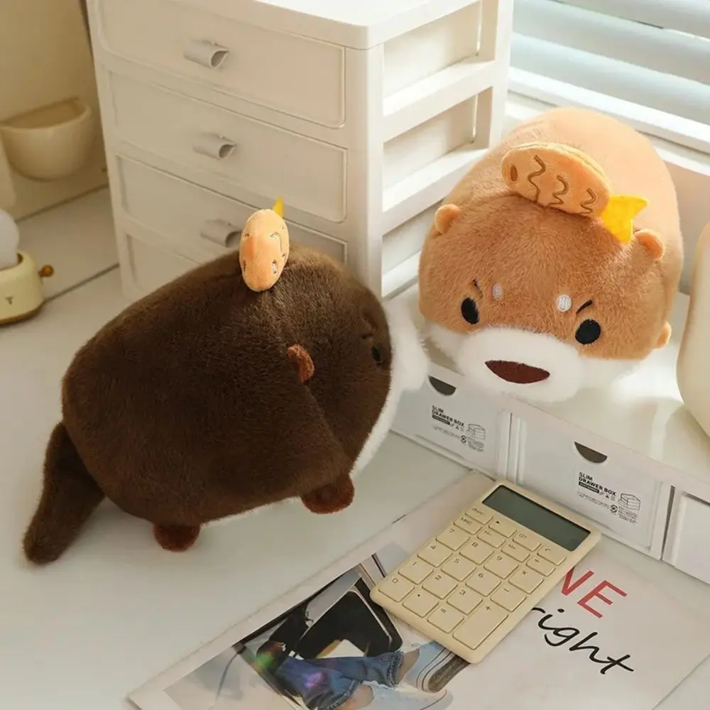 

Cute Simulation Cartoon Otter Plush Toys Funny Soft Animal Otter Toys Fashion Lifelike Soft Stuffed Dolls Friends Birthday Gifts