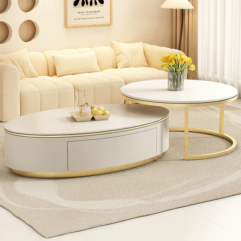 

Bedside Mobile Coffee Tables Frames Round Neat Luxury Coffee Tables Modern Elegant Tavolino Da Salotto Living Room Furniture