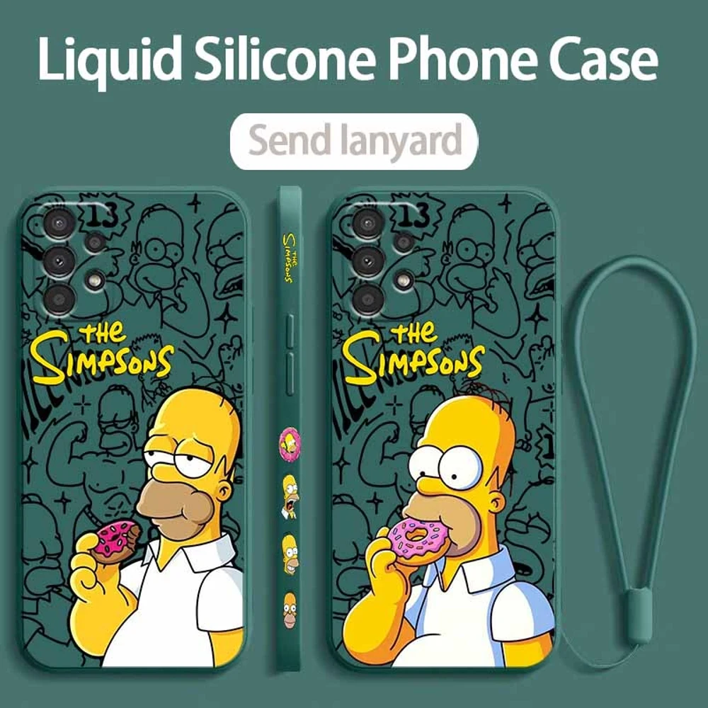 The s-impsons Cute For Samsung A57 A56 A55 A54 A53 A36 A34 A33 A32 A31 A27 A26 A24 A17 A16 A15 A07 A06  Phone Case