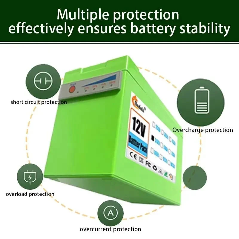 Sprayer 12v battery 18650 battery pack with built-in high current 30A-60Ah battery pack is suitable for sprayer battery.