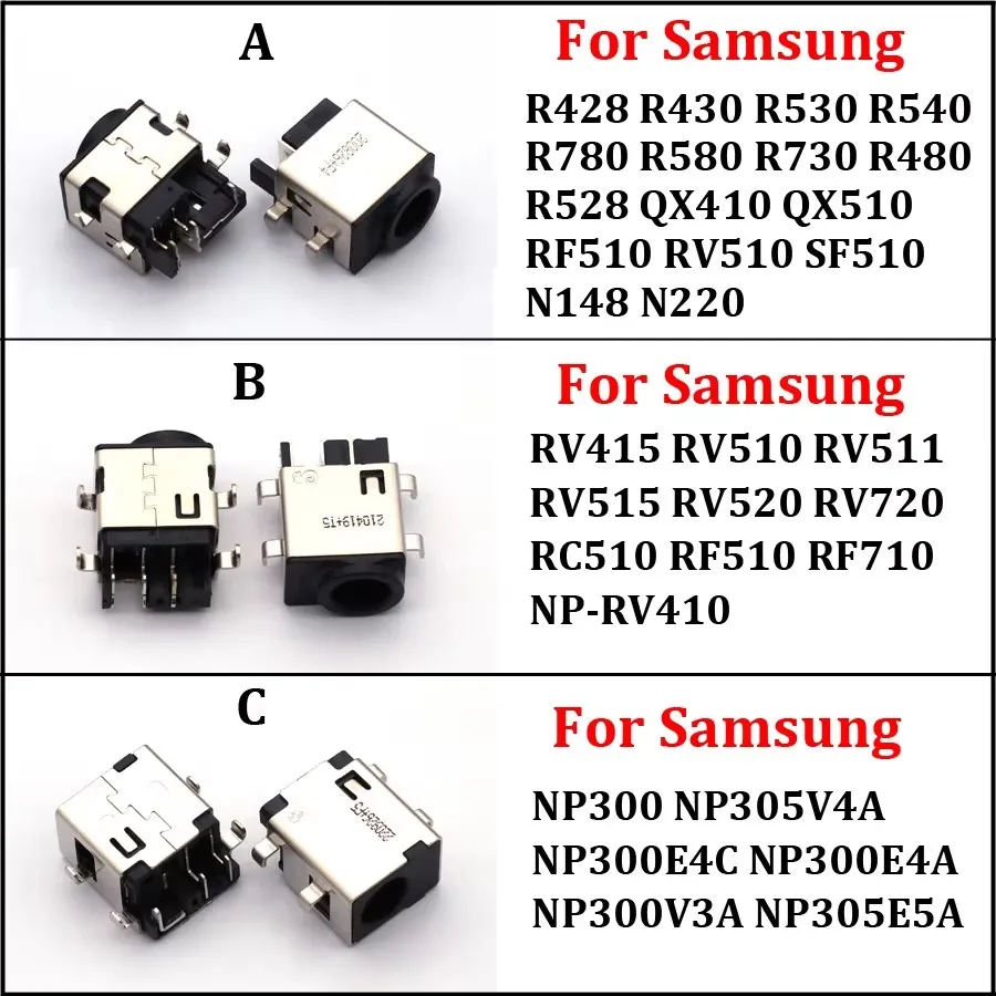 1pc portátil dc power jack conector porta de carregamento para samsung rv411 rv515 rv420 rc512 rv511 rv510 rv509 rv515 r530 r540 r428