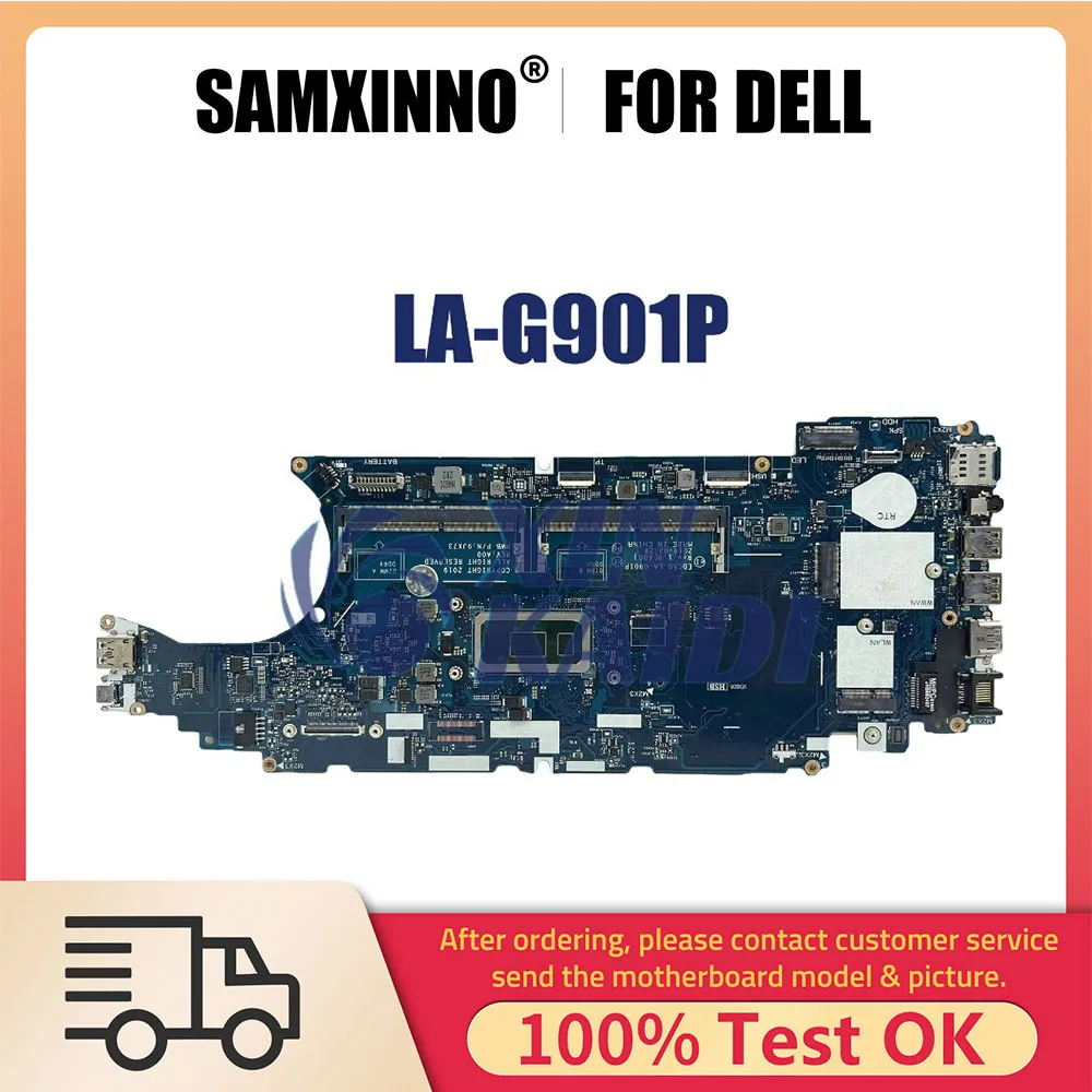 

Laptop Mainboard For DELL Latitude 5510 5500 Laptop 0J16NW 0F25W9 0F9GJ4 LA-G901P Notebook Motherboard i3 i5 i7 8th Gen CPU