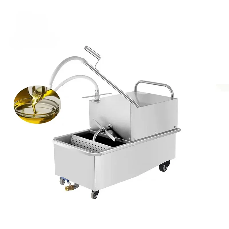 Stainless Steel Cooking Deep Frying Pan Oil Filter Cart/Oil Filter