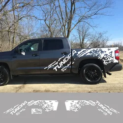Pickup Body Side Stickers For Toyota Tundra TRD Limited SR5 Truck Splash Grunge Decor Decals Trunk Vinyl Covers Auto Accessories