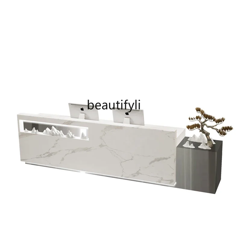 

Modern Company Information Desk Hotel Lobby Reception Desk Beauty Salon Cashier