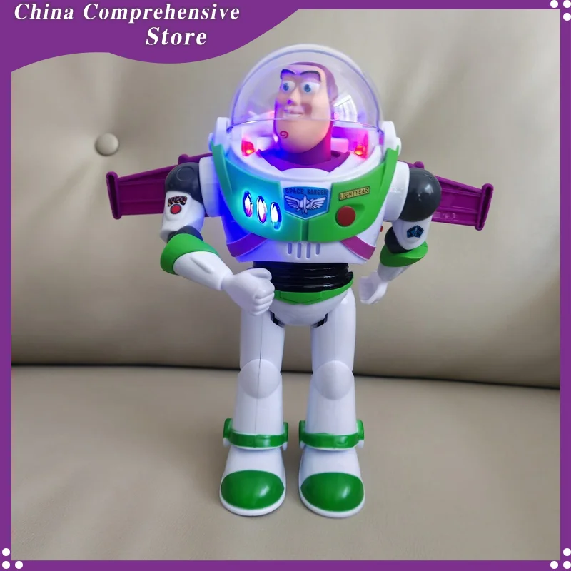 Disney Toy Story Buzz Lightyear Astronaut Emitting Sound And Light Gift Box Packaging Action Figures Kids Gift Decoration