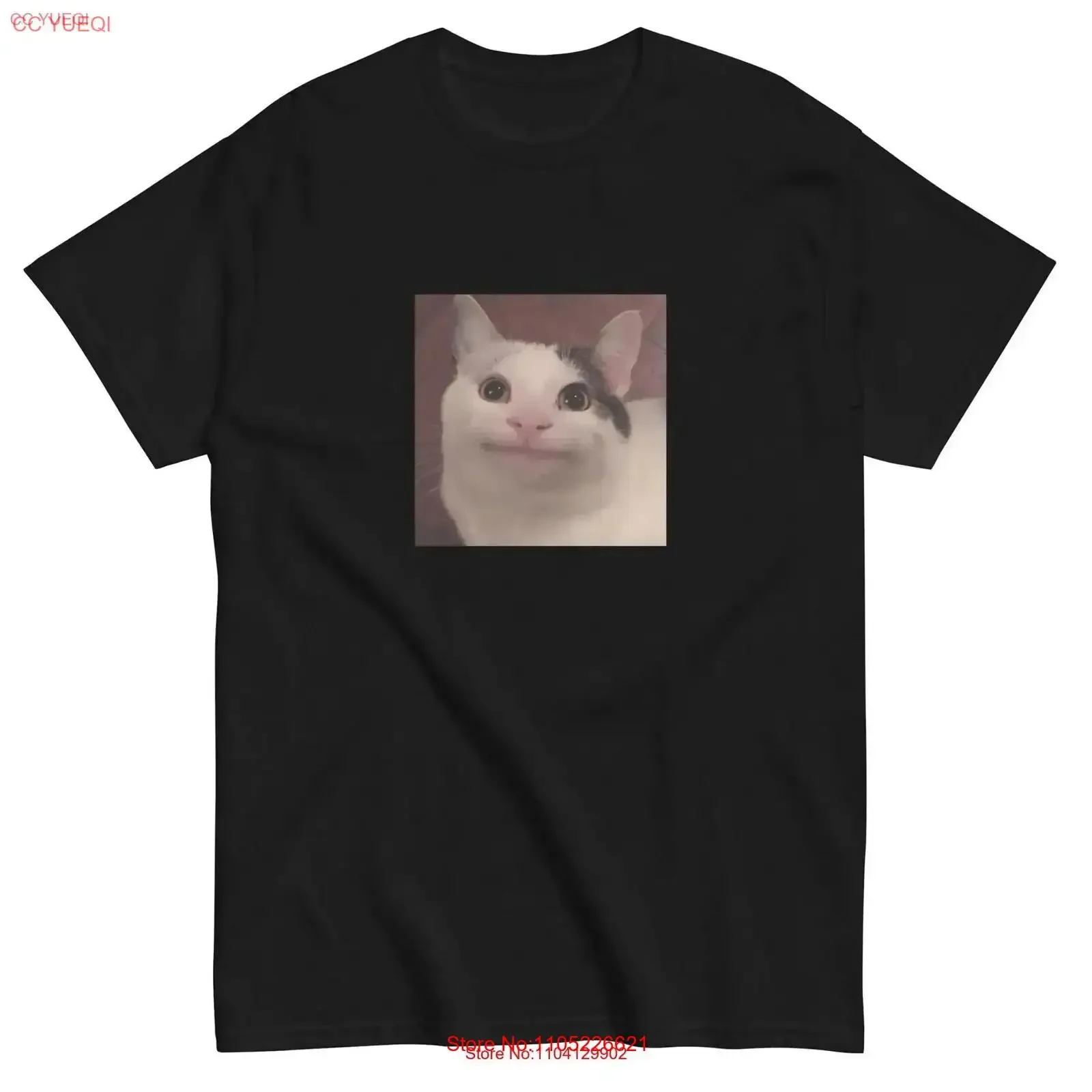 Cat Funny Meme T Shirt Absurd Weirdcore ShitposT Silly Sad Viral Relatable ironic gift vintage Washed Versatile Slightly