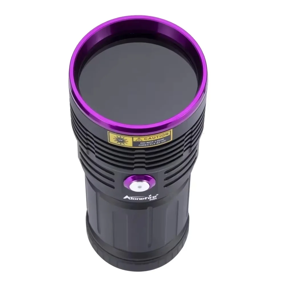 Powerful UV Flashlight 365nm 80W Ultra Violets Ultraviolet Torch for Pet Moss Detector Cat Dog Stains Bed Bug Moldy Food