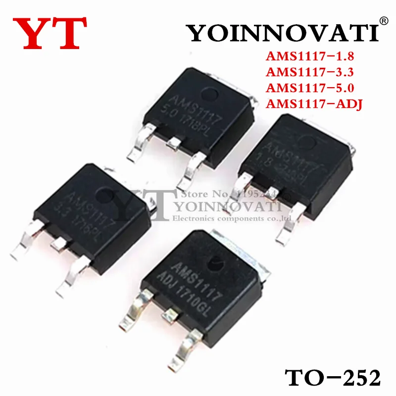 5PCS AMS1117-1.8 AMS1117-3.3 AMS1117-5.0 AMS1117-ADJ