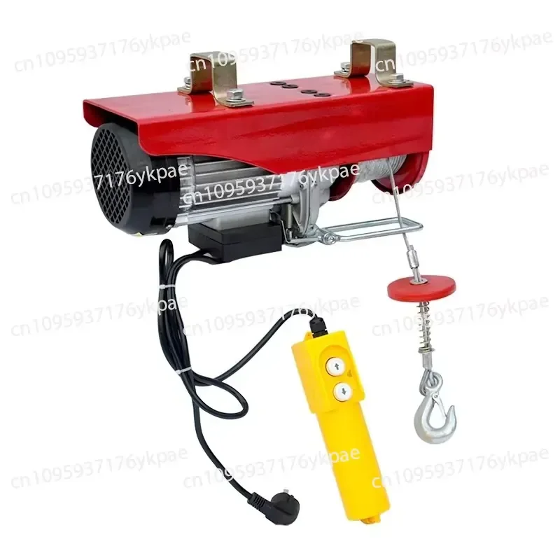 Electric Hoist 220V Household Crane Hoist Small 1 Ton 0.5 Ton Decoration Hoisting Crane