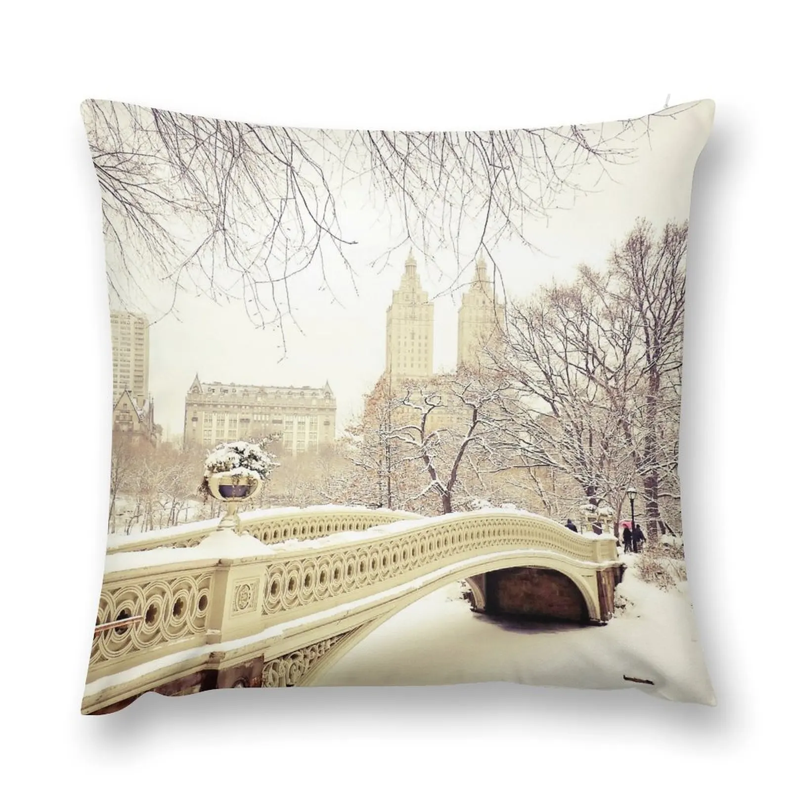 Winter in Central Park Throw Pillow Decorative Sofa Cushions Sofa Cushions Covers pillow