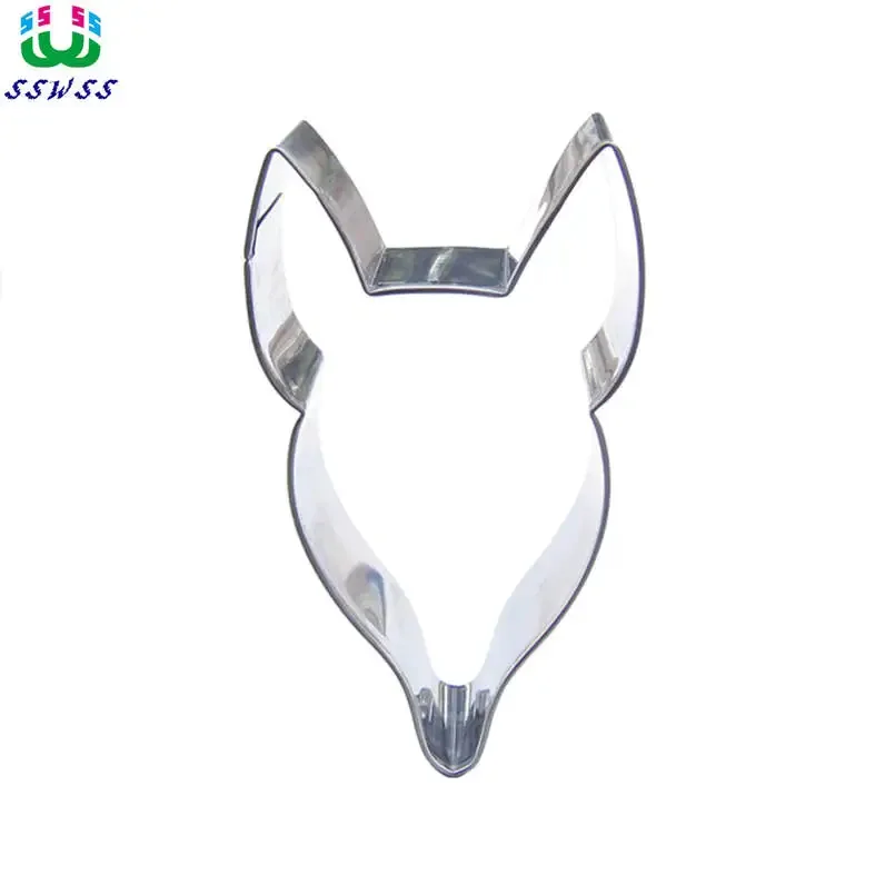 Sly Fox Shape Cake Decorating Fondant Cutters Tools,Cartoon Style Animal Mask Cake Biscuit Baking Molds