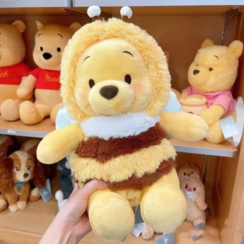 25/35/50cm Kawaii Disney Bee Winnie The Pooh Cartoon Periphery Plush Doll Stuffed Cartoon Gift Ornament Plush Premium Girl Gifts