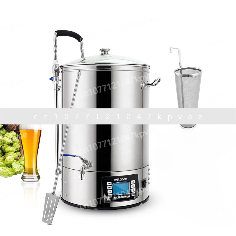 40L 60L Stainless Steel All in One Microbrewery Guten Home Brewing System Mash Tun Micro Brewery Craft Beer Machine