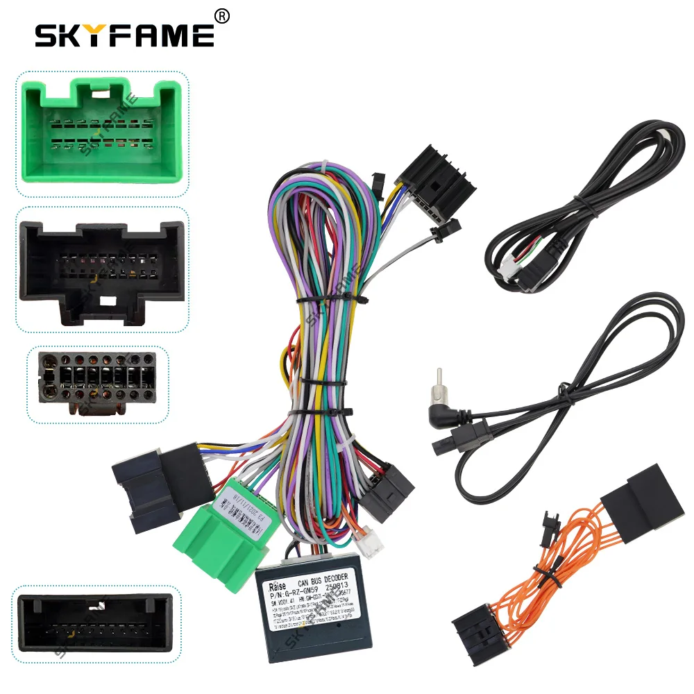 SKYFAME Auto Kabelbaum Adapter Canbus Box Decoder Android Radio Power Kabel Für Buick Regal Opel Insignia Karl G-RZ-GM59