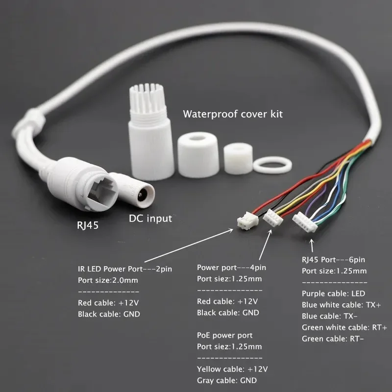 IP camera for IP network camera cable replace cable RJ45 camera Cable DC12V for CCTV ip replace use Transmission