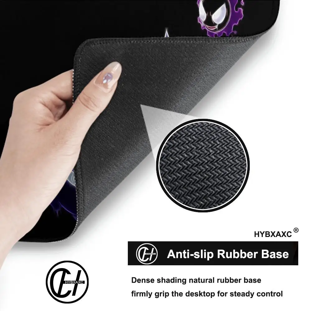 P-Pokemon-Gengar Grande Mouse Pad Cute HD Desk Pad Extended Gaming Keyboard Mats Large 100x50cm XXL Gamer Mousepad