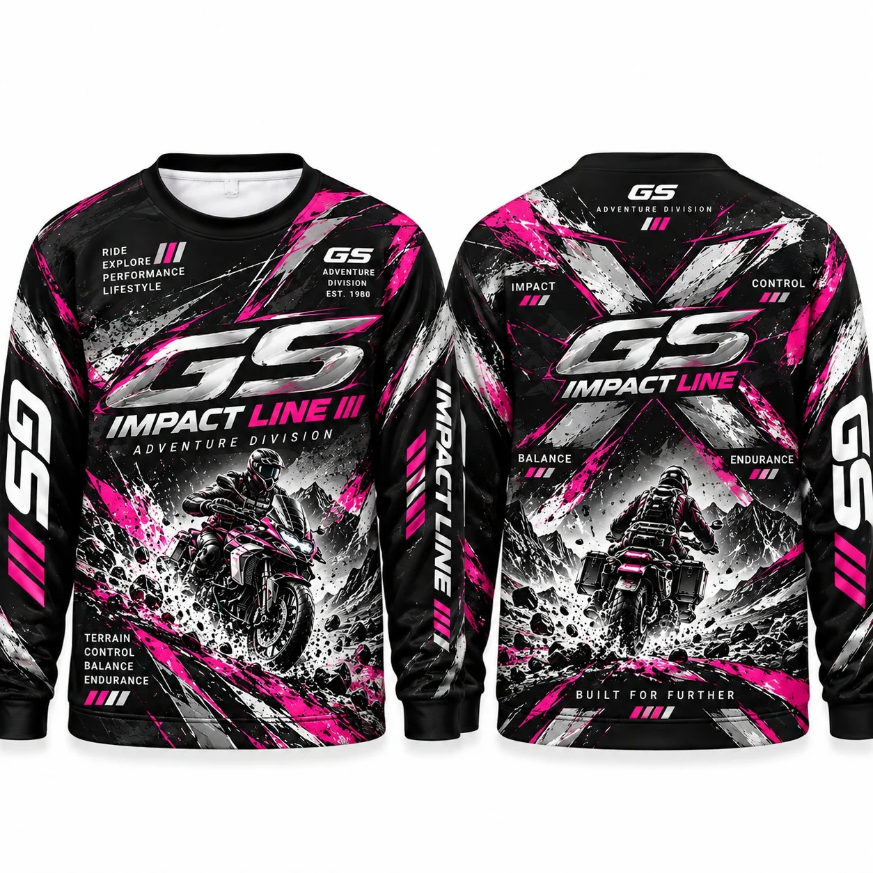 GS Torque Shift Motorcycle Long Sleeve T Shirt Men Unisex Adventure Riding Graphic Tee Outdoor Biker Streetwear Top