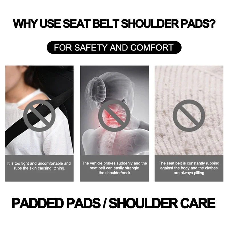 Car Seat Belt Cover Shoulder Protective Pads Cover For Mitsubishi Outlander Lancer 10 ASX RALLIART Eclipse L200 Car Accessories