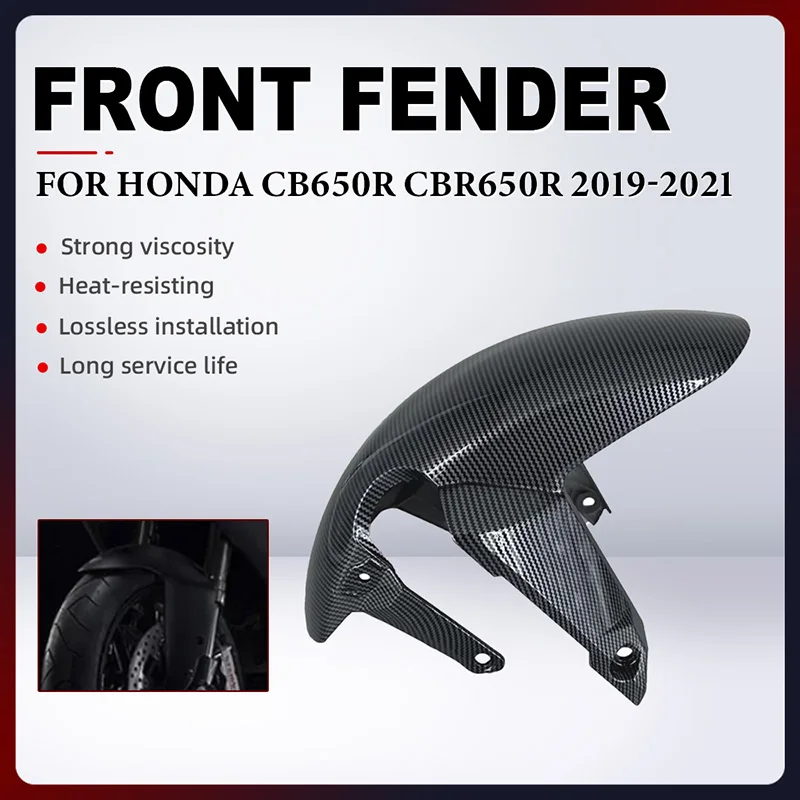 

For Honda CB650R CBR650R 2019 2020 2021 ABS Plastic Motorcycle Front Fender Splash Mud Guard Dust Guard Mudguard Fairing