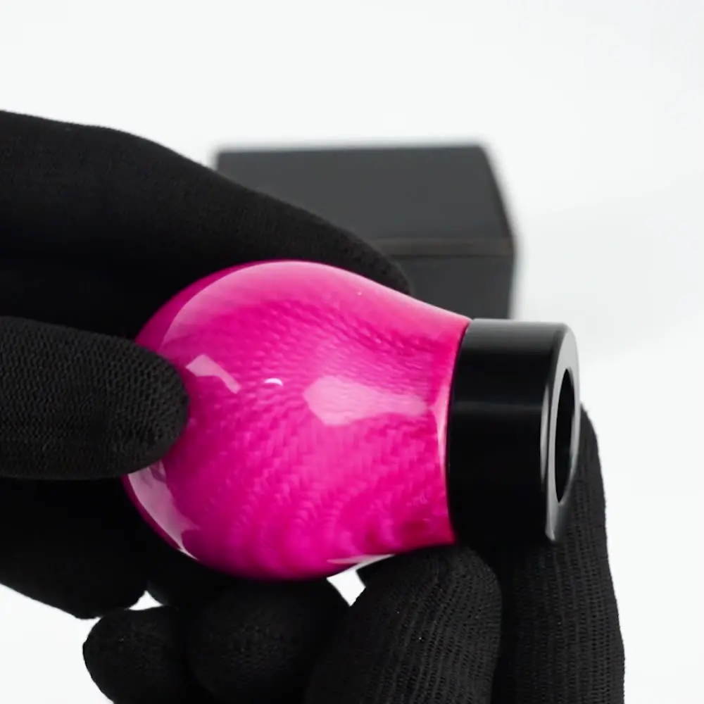 

Автомобильная ручка переключения передач из настоящего углеродного волокна, круглая форма шара, рычаг переключения передач, сменная ручка переключения передач, внутренние детали