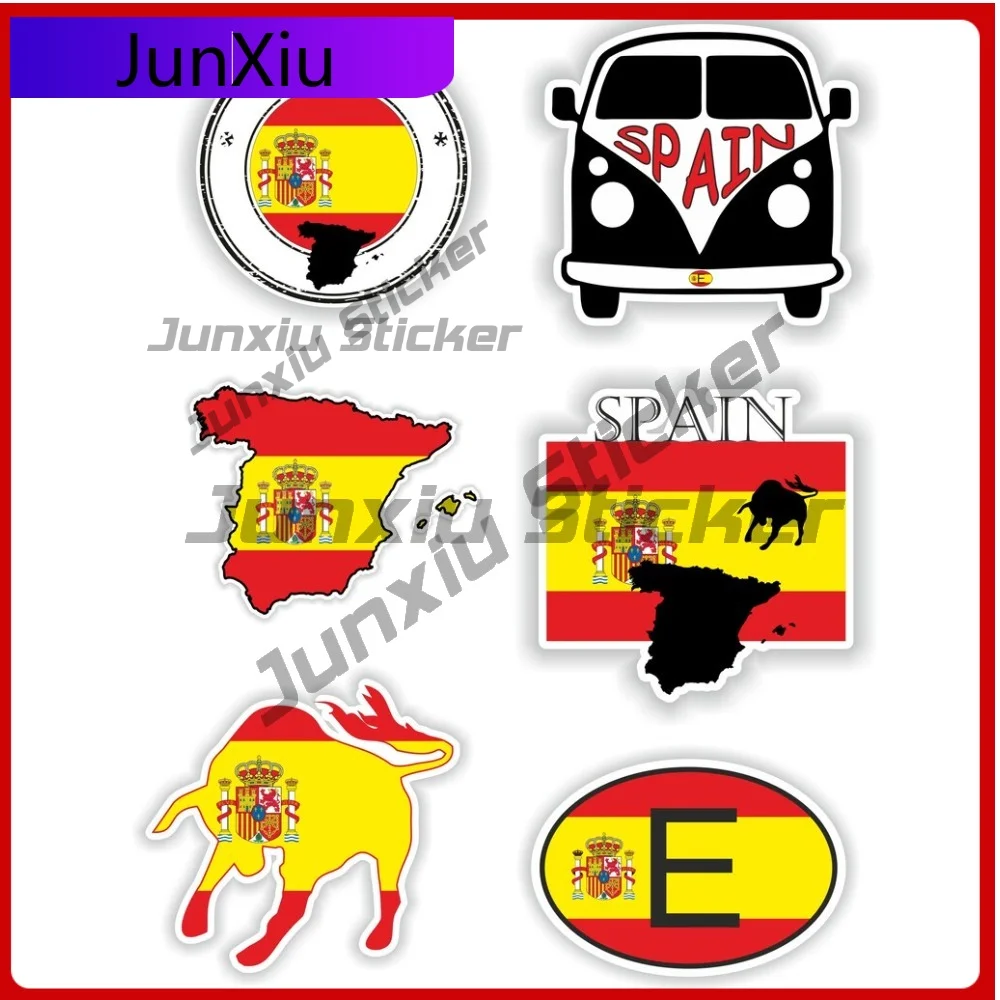 

Spain Set Sticker Vinyl Waterproof Decals Stickers Motorcycle Accessories And Decals Mirror Sticker Car Decoration For Car Truck