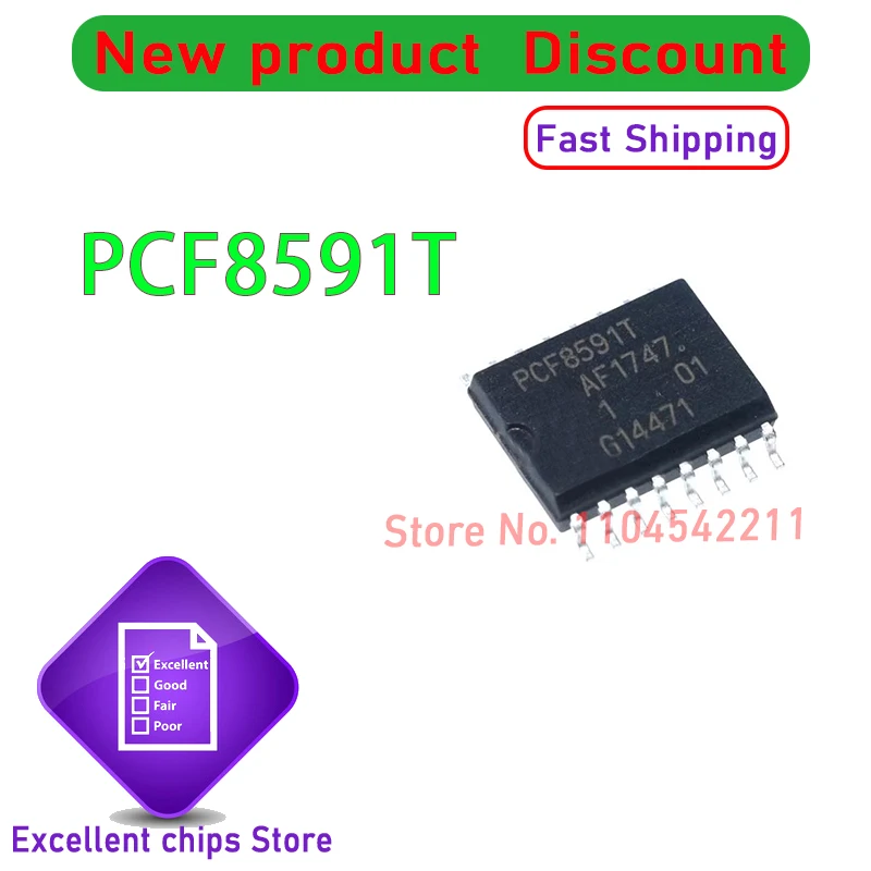 100% New PCF8591T PCF8591 8591 SOP16 Chipset (10-20piece)