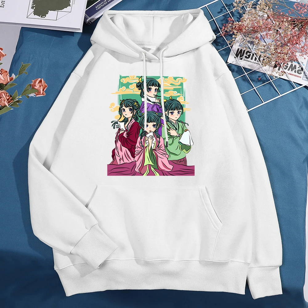 

New Autumn Winter Casual Anime The Apothecary Diaries Maomao Print Hoodies Women Men Long Sleeve Hooded Pullovers Sweatshirts