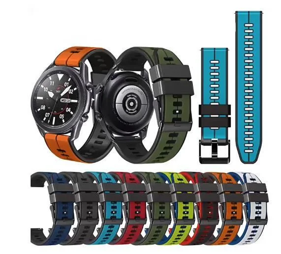 Uhgbsd silikon armband für honor uhr gs 3/gs pro armband magic watch 2 46mm 42mm/es zweifarbiges band armband