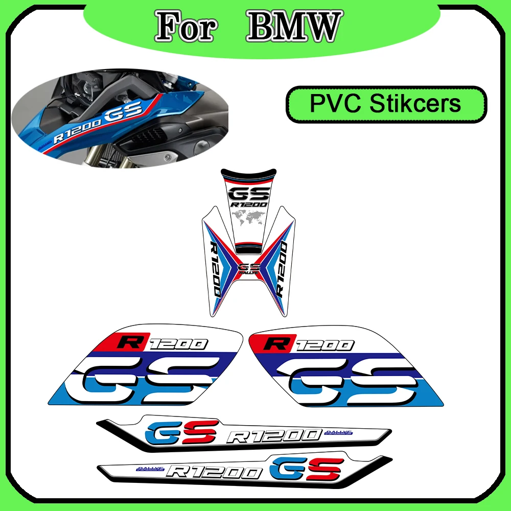 

Для мотоцикла BMW R1200GS R1200 GS LC раллийная наклейка на удлинитель полюса, защита приключений, наклейка на топливный бак и лобовое стекло для поездок