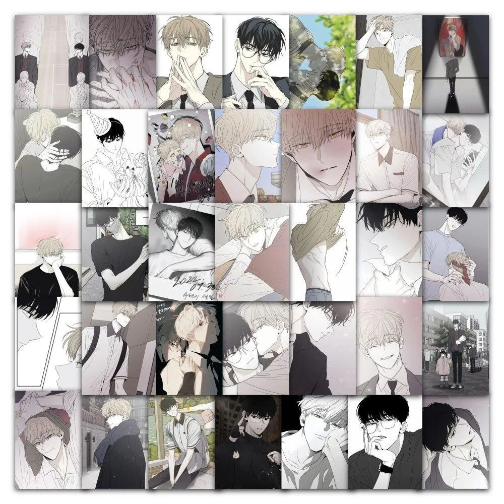 63 Pcs/Set Korean Manhwa Sticker Jeong Eunsung, Lee Suhyun Characters DIY Laptop Suitcase Waterproof Stickers ﻿
