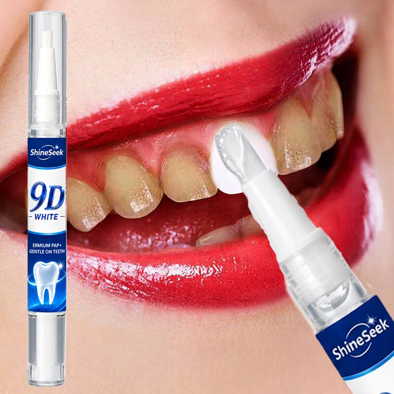 9D Rapid Teeth Whitening Strips, Suitable for Sensitive Gums, Hydrogen Peroxide‑Free Formula, Gently Brightens Teeth