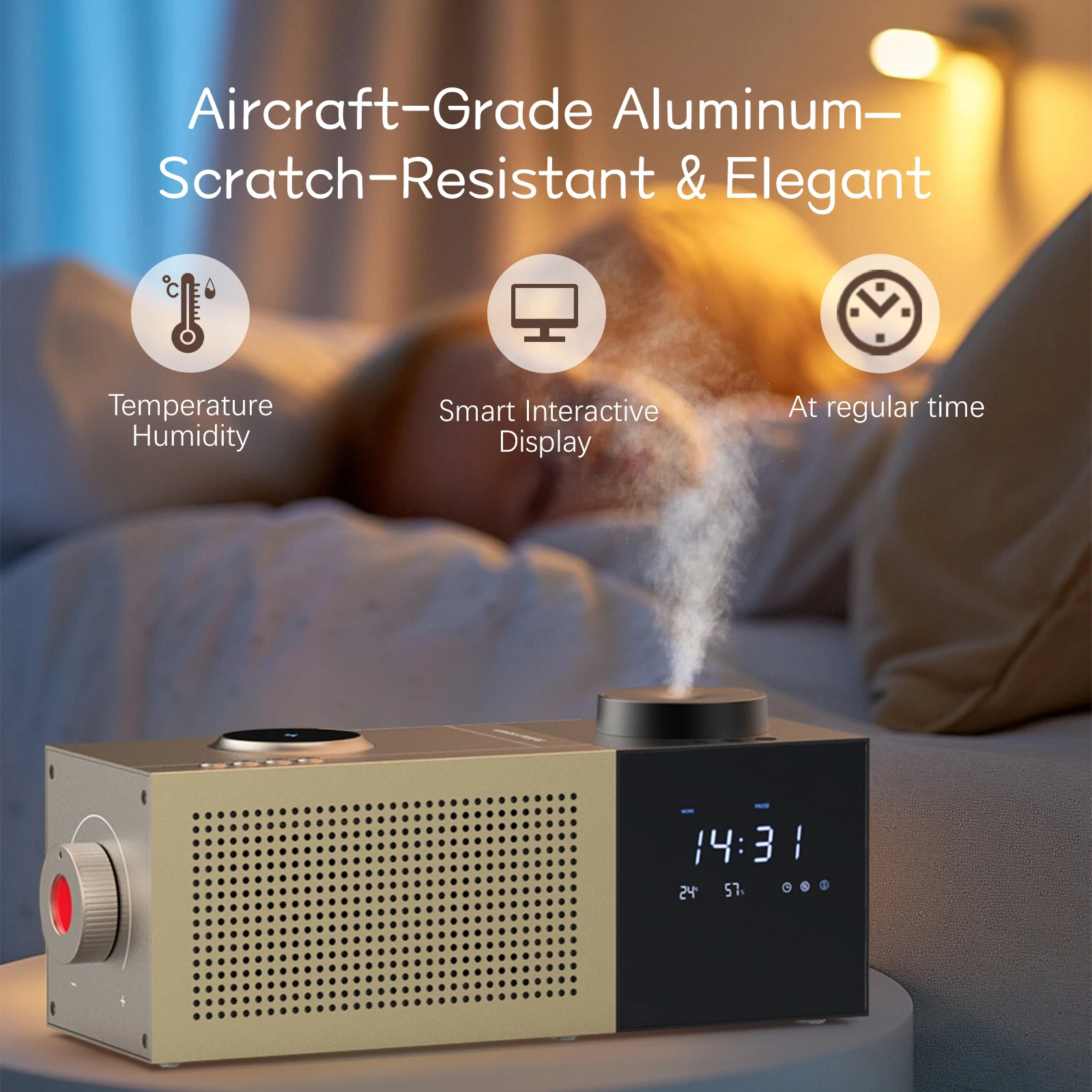 

2025 New 3 In 1 Wireless Speaker Fast Charging Wifi Bluetooth Music Waterless Scent Aroma Diffuser Fragrance Manufacturer