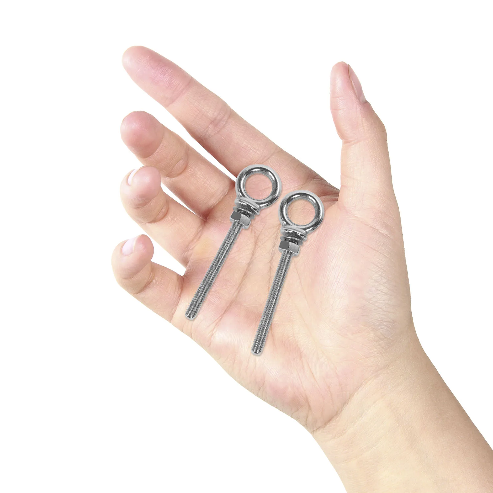 316 الفولاذ المقاوم للصدأ رفع مسامير العين مع المكسرات دائم هوك الترباس M10 * 100 M8 * 80 M6 * 60 حلقة المسمار السحابات للاستخدام الصناعي #1