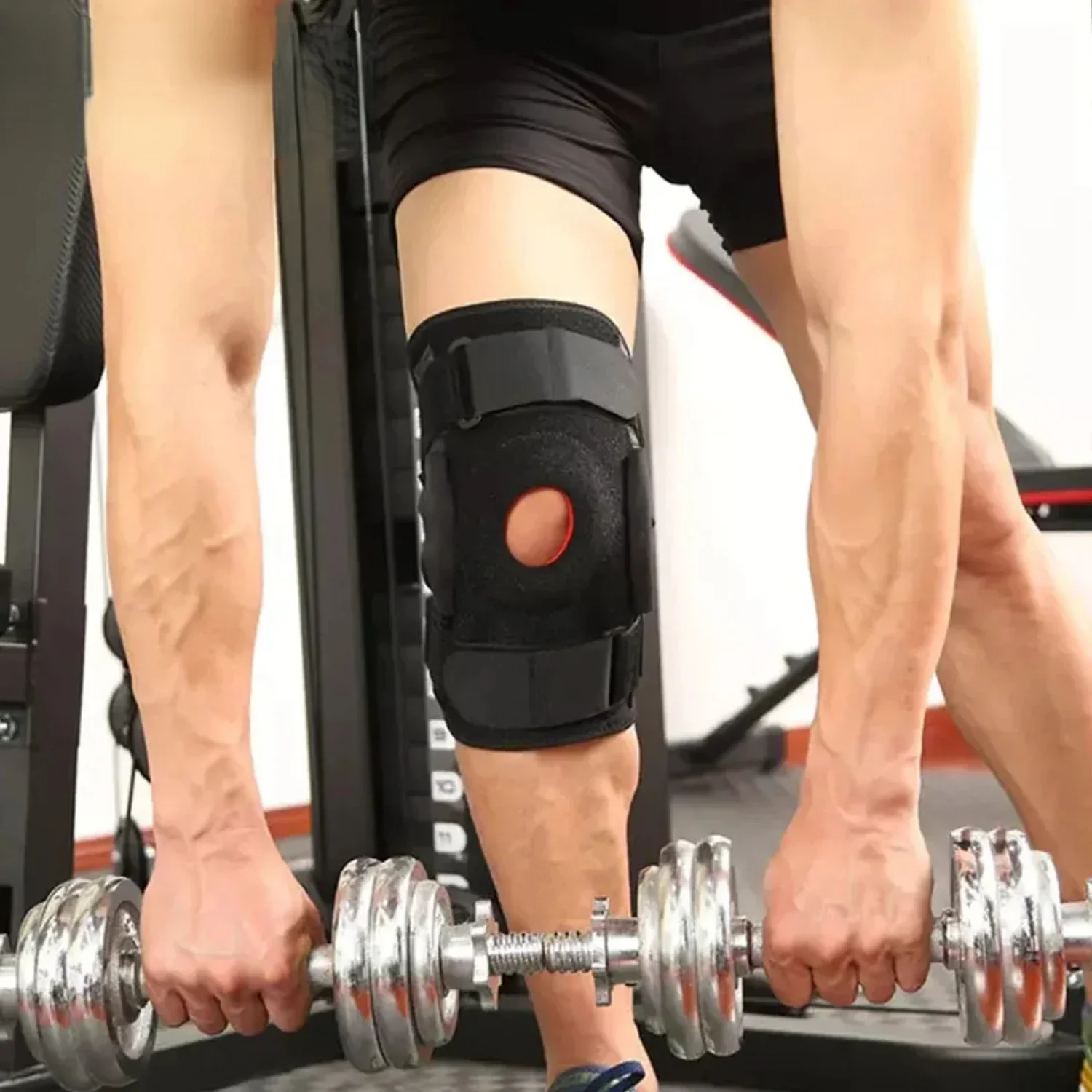 العظام الركبة وسادة دعامة الركبة دعم آلام المفاصل الرضفة حامي الرياضة نيباد الحرس الغضروف المفصلي الرباط 1 قطعة #6