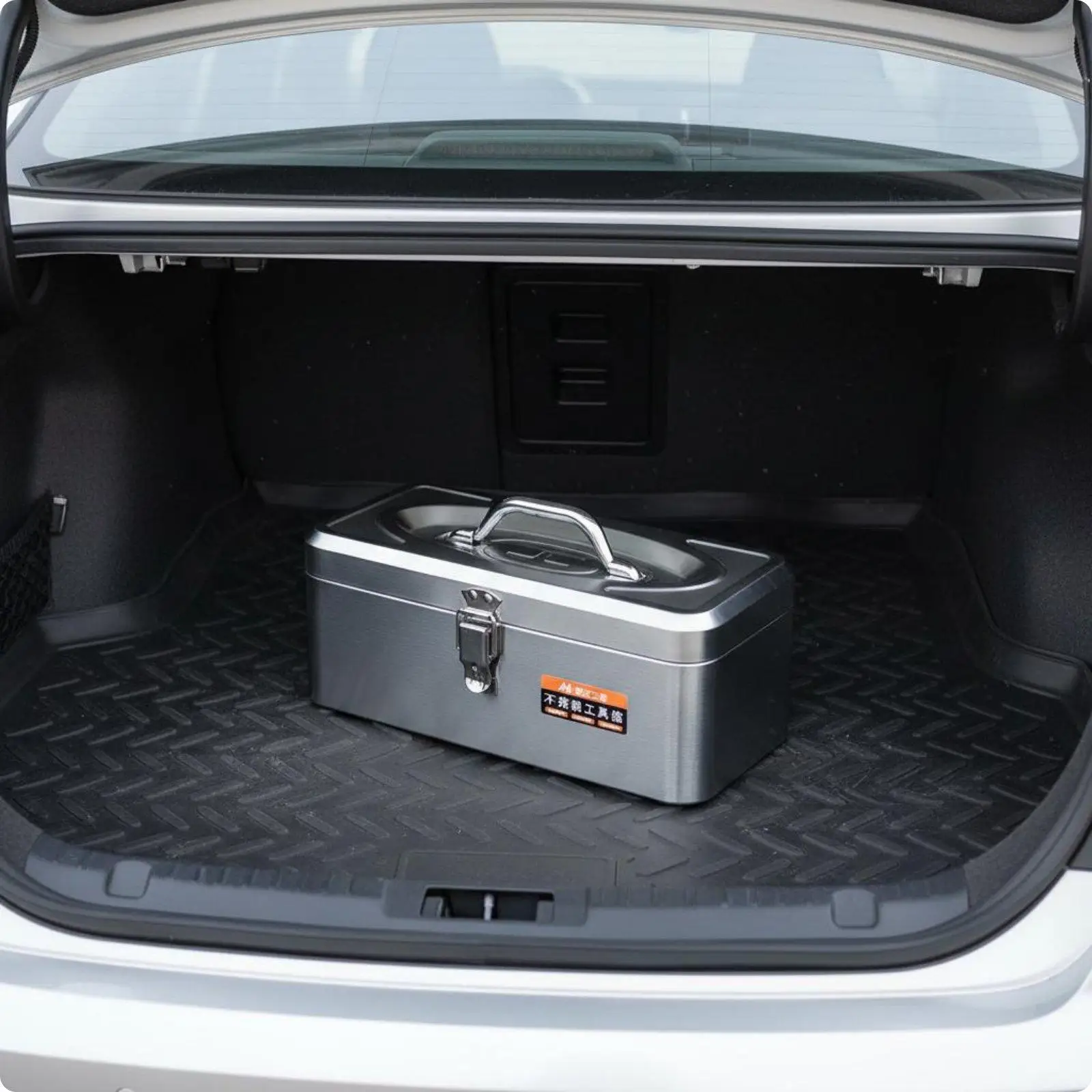 Stainless Steel Industrial Container Metal Tool Box for Car Trunk Workshop Storage Organizer Heavy Duty Steel Box