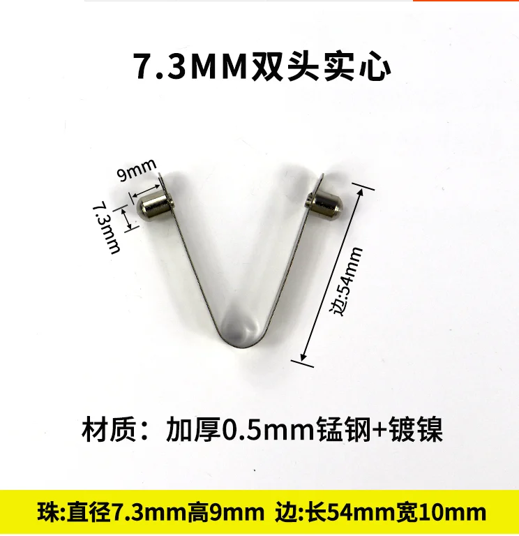 10 sztuk stalowe wiosło kajakowe kijek do namiotu przycisk zacisk sprężynowy rurka pojedynczy/podwójny pin 5/6/7/8/9mm