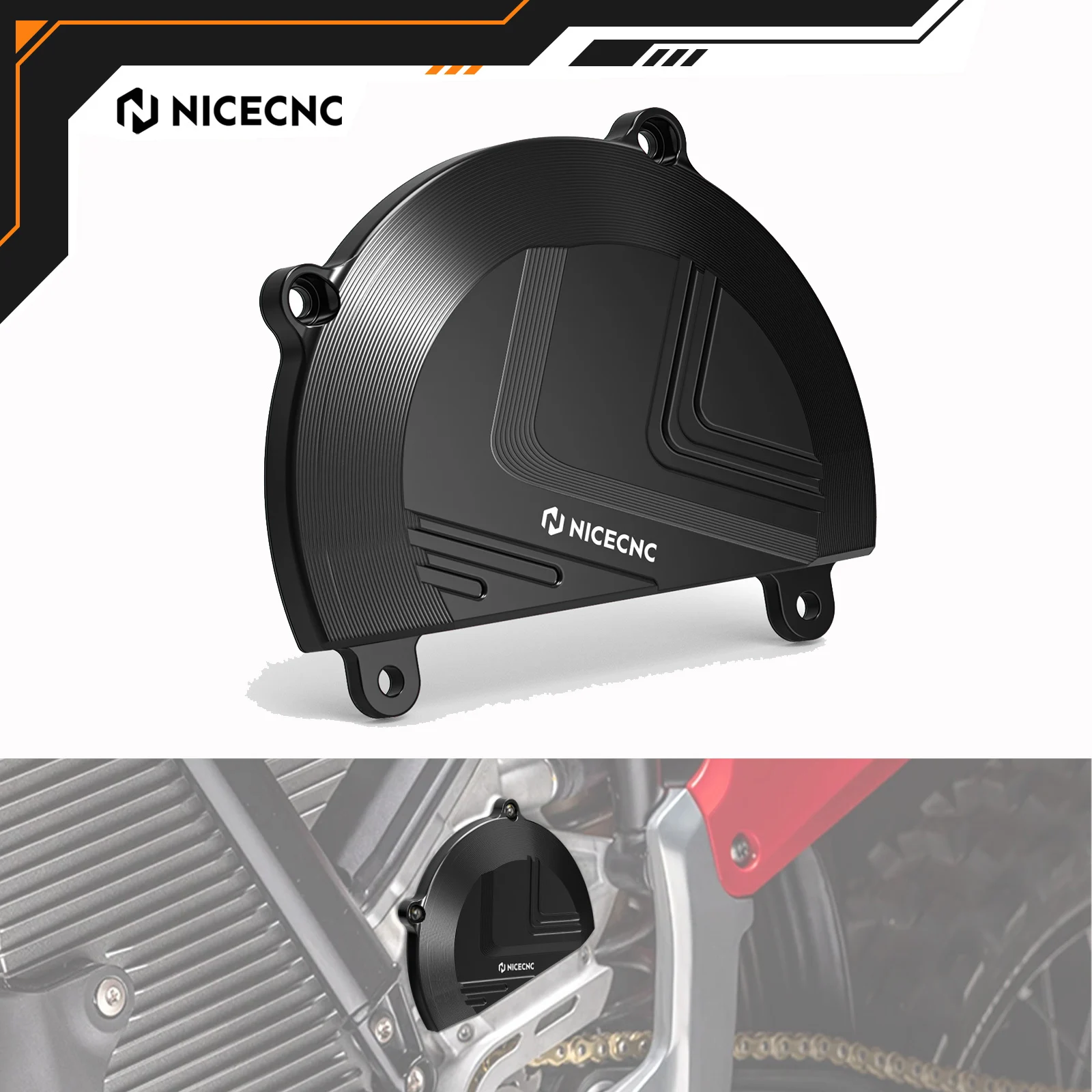 

NICECNC For STARK VARG MX EX 2024-2025 Electrical Motorbike Left Large Motor Cover Guard Protector 6061-T6 Aluminium Accessories